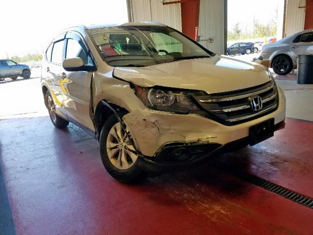 5J6RM4H77EL003904 - 2014 HONDA CR-V EXL WHITE photo 1