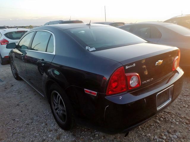 1G1ZC5EB3A4134316 - 2010 CHEVROLET MALIBU 1LT BLACK photo 3