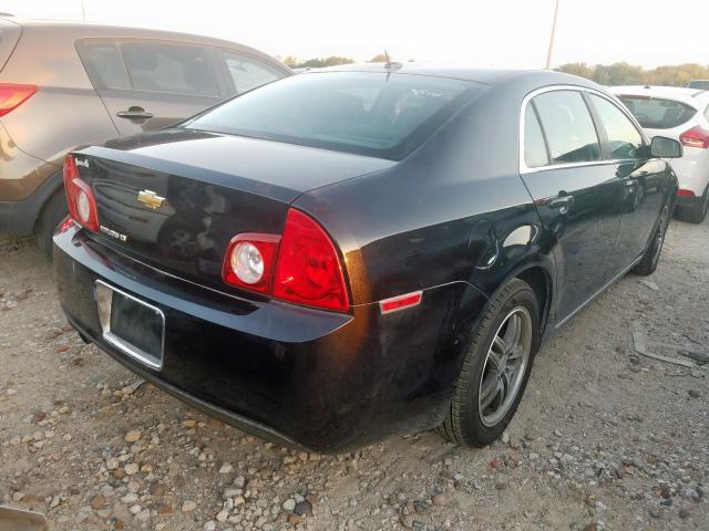 1G1ZC5EB3A4134316 - 2010 CHEVROLET MALIBU 1LT BLACK photo 4