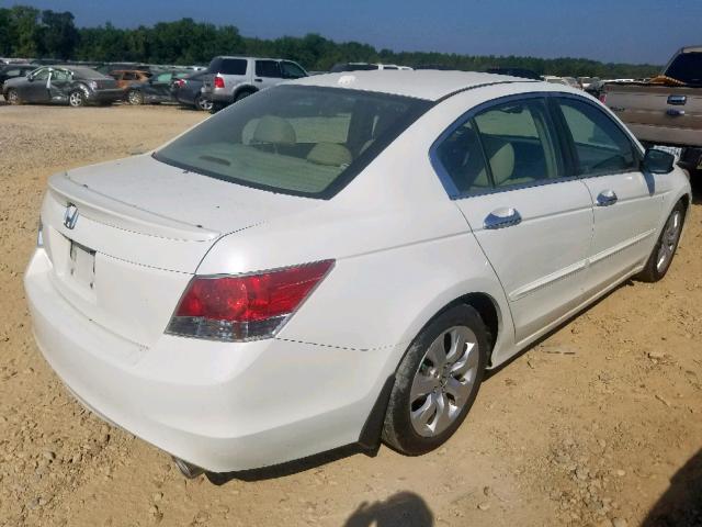 1HGCP36878A029218 - 2008 HONDA ACCORD EXL WHITE photo 4