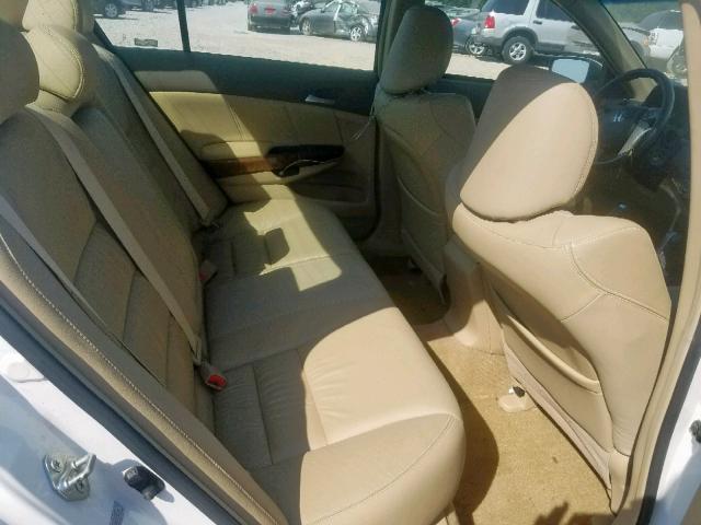 1HGCP36878A029218 - 2008 HONDA ACCORD EXL WHITE photo 6