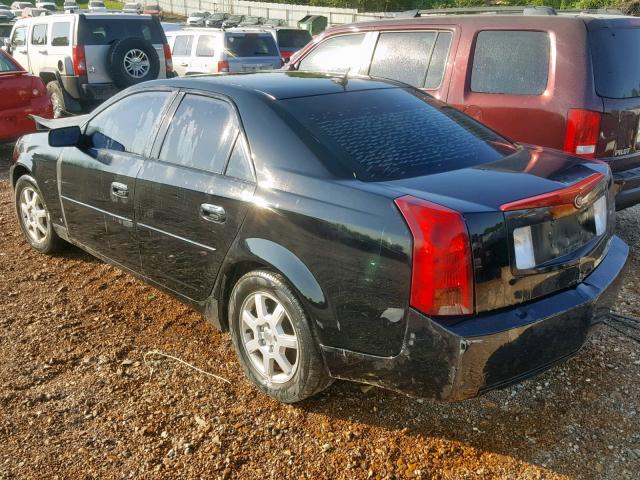 1G6DM57T260158788 - 2006 CADILLAC CTS BLACK photo 3