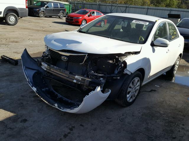 KNAFU4A29B5378844 - 2011 KIA FORTE EX WHITE photo 2