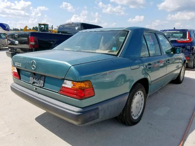 WDBEA30D1GA246386 - 1986 MERCEDES-BENZ 300 E TEAL photo 4