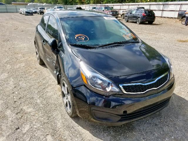 KNADN5A30D6189371 - 2013 KIA RIO EX BLACK photo 1