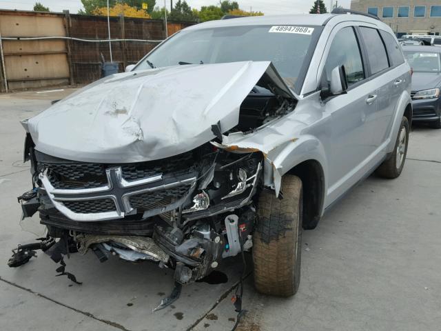 3D4PH1FG2BT552786 - 2011 DODGE JOURNEY MA SILVER photo 2