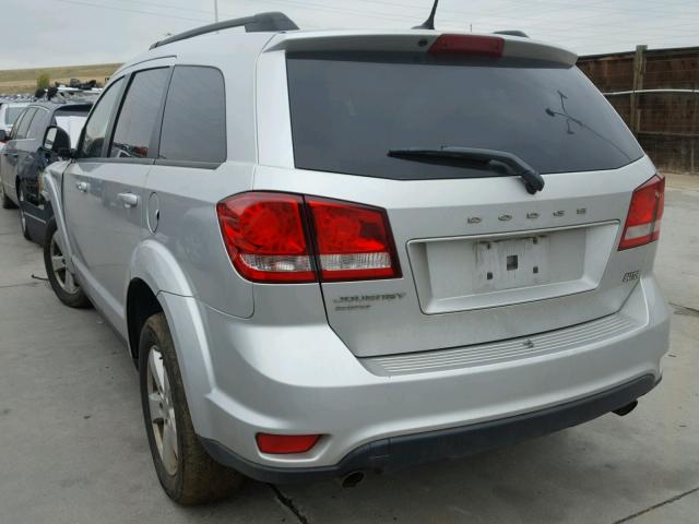 3D4PH1FG2BT552786 - 2011 DODGE JOURNEY MA SILVER photo 3