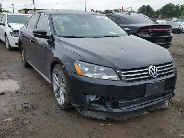 1VWBH7A36DC083843 - 2013 VOLKSWAGEN PASSAT SE BLACK photo 1