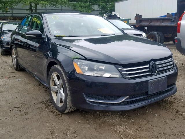 1VWBP7A31CC035135 - 2012 VOLKSWAGEN PASSAT SE BLACK photo 1