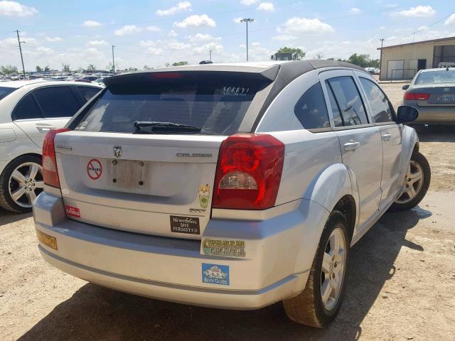 1B3HB48A89D150169 - 2009 DODGE CALIBER SX SILVER photo 4