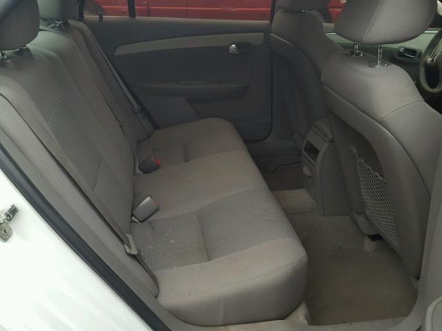 1G1ZC5E06CF280604 - 2012 CHEVROLET MALIBU 1LT WHITE photo 6