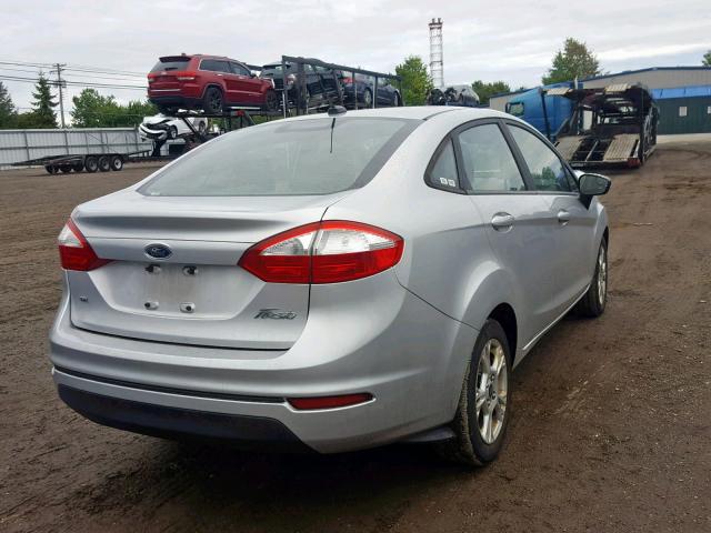 3FADP4BJ9FM191603 - 2015 FORD FIESTA SE SILVER photo 4