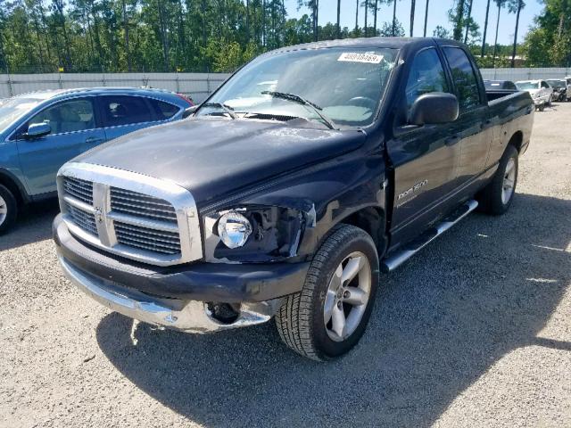 1D7HA18267S275114 - 2007 DODGE RAM 1500 S BLACK photo 2