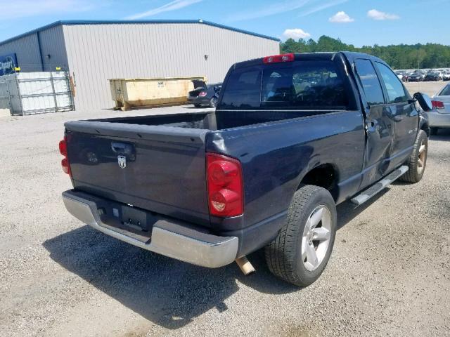 1D7HA18267S275114 - 2007 DODGE RAM 1500 S BLACK photo 4