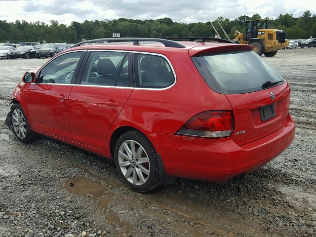 3VWPL7AJ7BM702416 - 2011 VOLKSWAGEN JETTA TDI RED photo 3