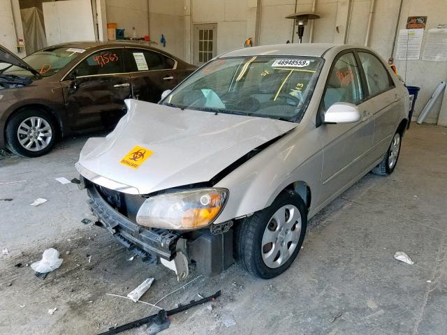 KNAFE221295615868 - 2009 KIA SPECTRA EX SILVER photo 2