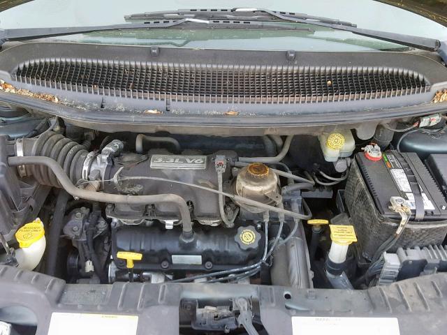 1B4GP25342B584402 - 2002 DODGE CARAVAN SE GREEN photo 7