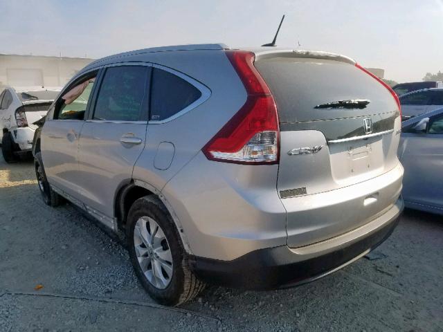 5J6RM4H7XCL031533 - 2012 HONDA CR-V EXL SILVER photo 3