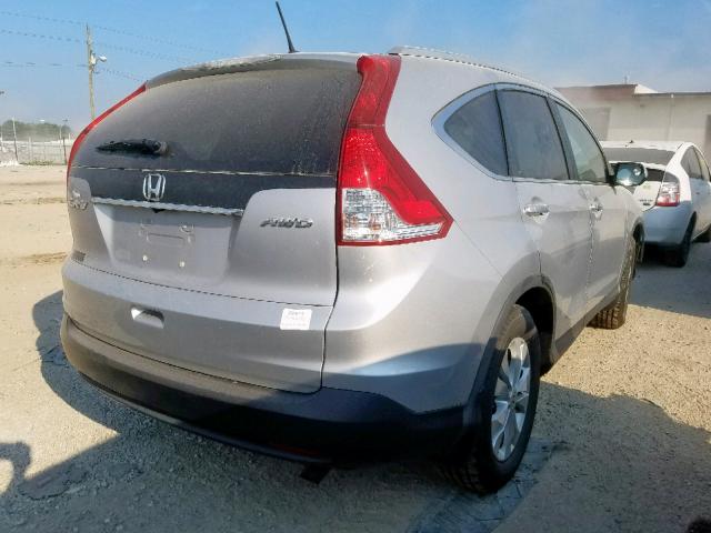 5J6RM4H7XCL031533 - 2012 HONDA CR-V EXL SILVER photo 4