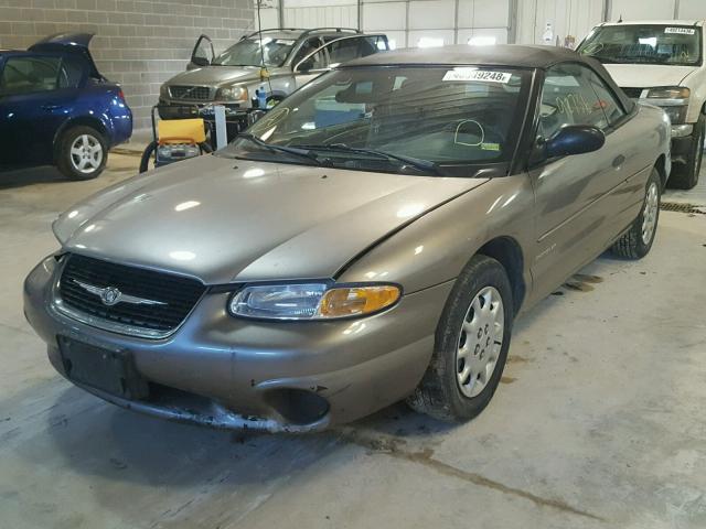 3C3EL45H8XT562409 - 1999 CHRYSLER SEBRING JX GRAY photo 2