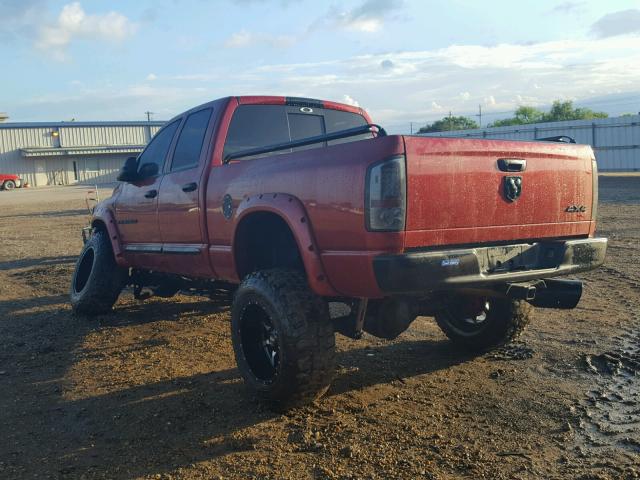 3D7KS28C36G288880 - 2006 DODGE RAM 2500 S წითელი ფოტო 3