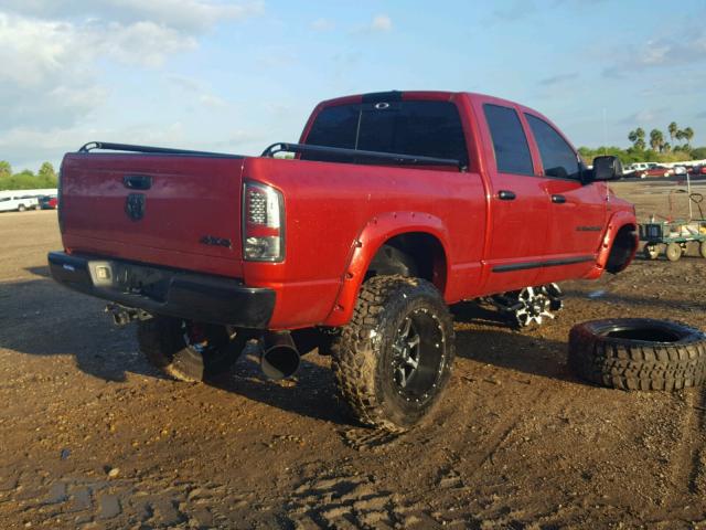 3D7KS28C36G288880 - 2006 DODGE RAM 2500 S წითელი ფოტო 4