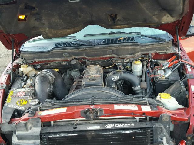 3D7KS28C36G288880 - 2006 DODGE RAM 2500 S წითელი ფოტო 7