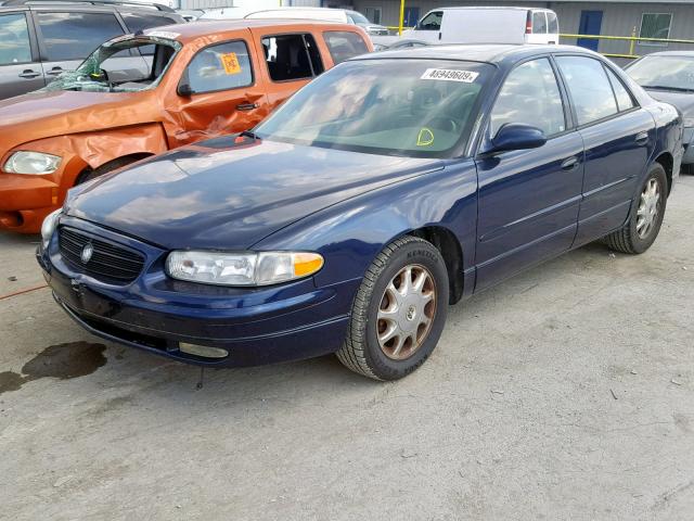 2G4WB55K021111355 - 2002 BUICK REGAL LS BLUE photo 2