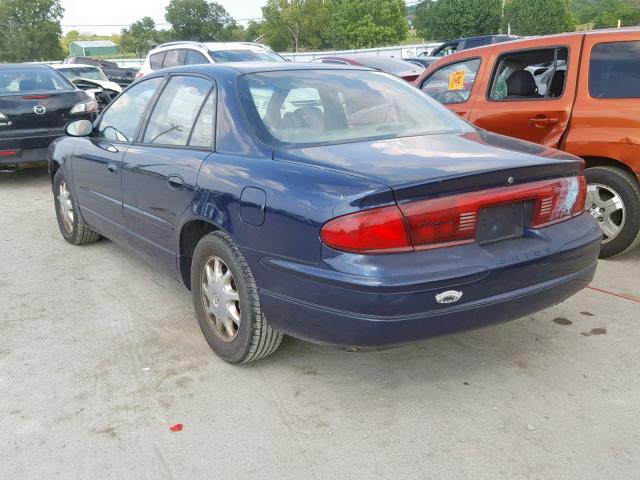 2G4WB55K021111355 - 2002 BUICK REGAL LS BLUE photo 3