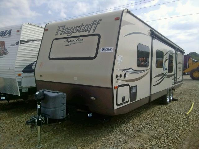 4X4TFLE25DD125222 - 2013 WILDWOOD FLAGSTAFF CREAM photo 2