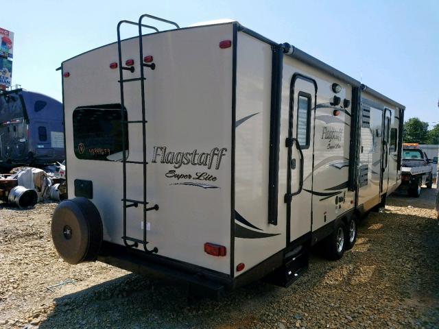 4X4TFLE25DD125222 - 2013 WILDWOOD FLAGSTAFF CREAM photo 4