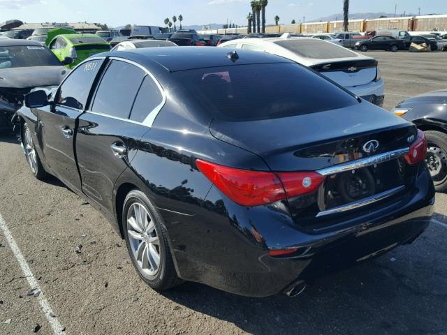 JN1BV7AP7EM688158 - 2014 INFINITI Q50 BASE BLACK photo 3