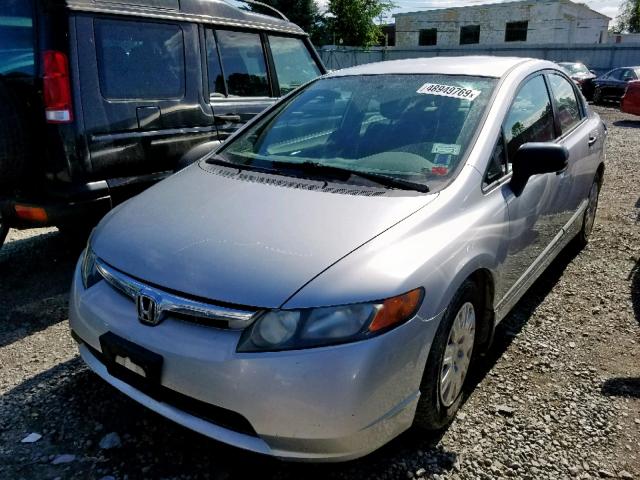 2HGFA15288H019377 - 2008 HONDA CIVIC DX SILVER photo 2