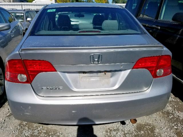 2HGFA15288H019377 - 2008 HONDA CIVIC DX SILVER photo 9