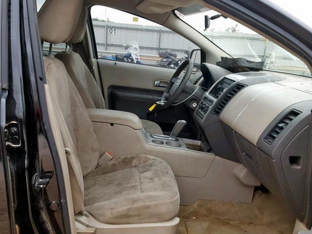 2FMDK36C77BB61108 - 2007 FORD EDGE SE BLACK photo 5