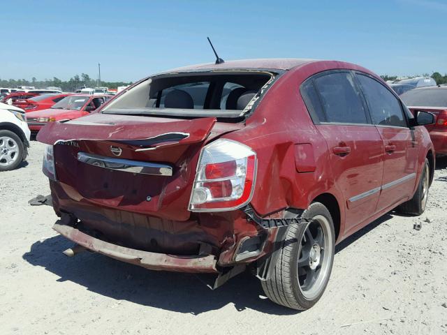 3N1AB6AP3BL632626 - 2011 NISSAN SENTRA 2.0 RED photo 4