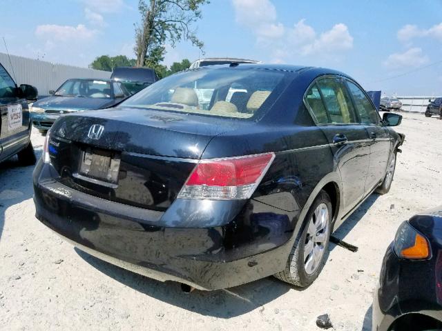 1HGCP268X8A101247 - 2008 HONDA ACCORD EXL BLACK photo 4