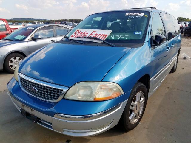 2FMZA53443BB94580 - 2003 FORD WINDSTAR S BLUE photo 2