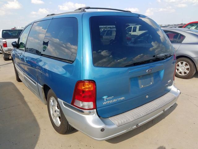 2FMZA53443BB94580 - 2003 FORD WINDSTAR S BLUE photo 3