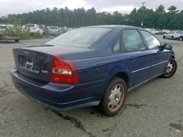 YV1TS92D231303592 - 2003 VOLVO S80 BLUE photo 4