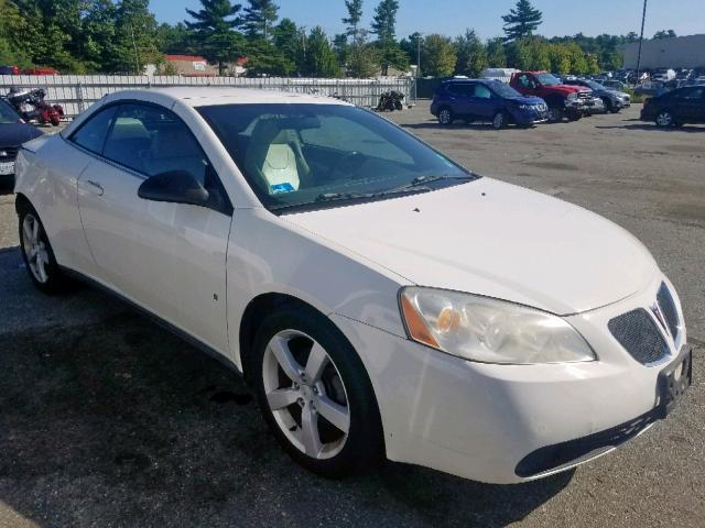 1G2ZH35N974128220 - 2007 PONTIAC G6 GT WHITE photo 1