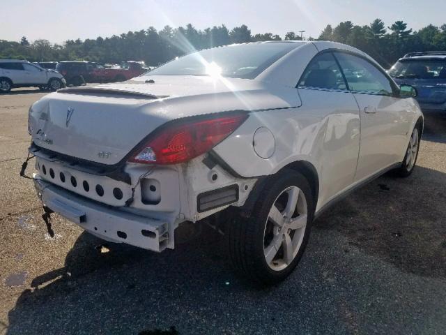 1G2ZH35N974128220 - 2007 PONTIAC G6 GT WHITE photo 4