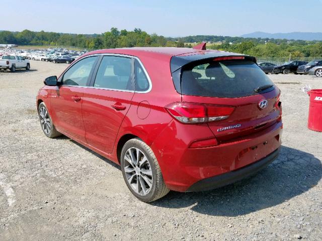 KMHH35LE5KU092244 - 2019 HYUNDAI ELANTRA GT RED photo 3