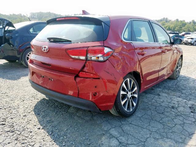 KMHH35LE5KU092244 - 2019 HYUNDAI ELANTRA GT RED photo 4