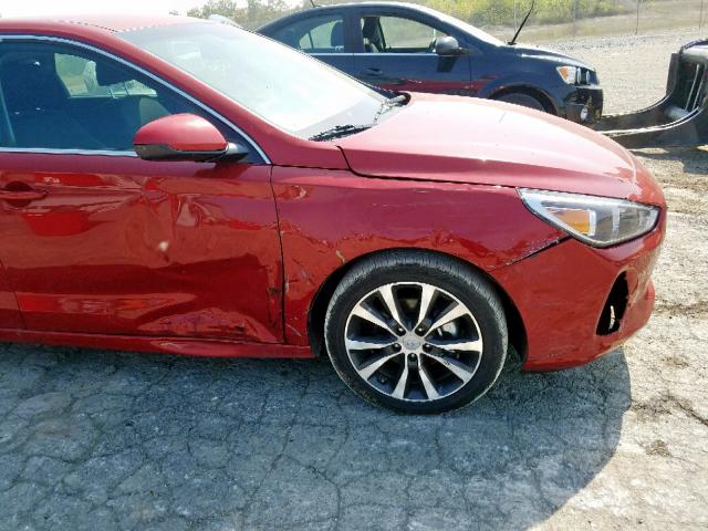 KMHH35LE5KU092244 - 2019 HYUNDAI ELANTRA GT RED photo 9