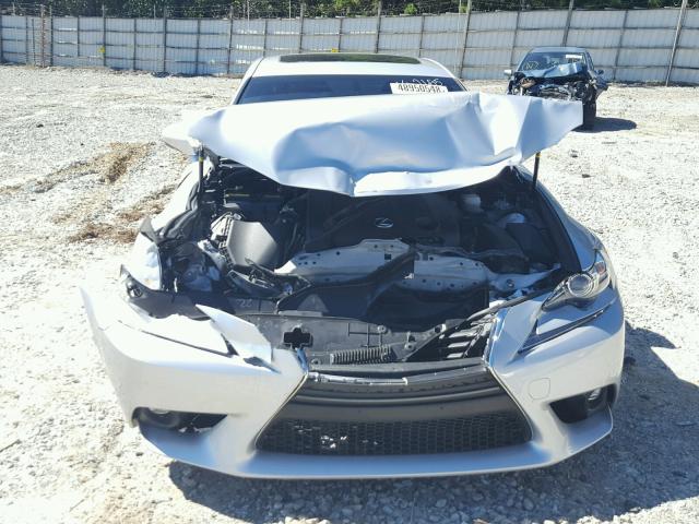 JTHBF1D22F5062695 - 2015 LEXUS IS 250 SILVER photo 9