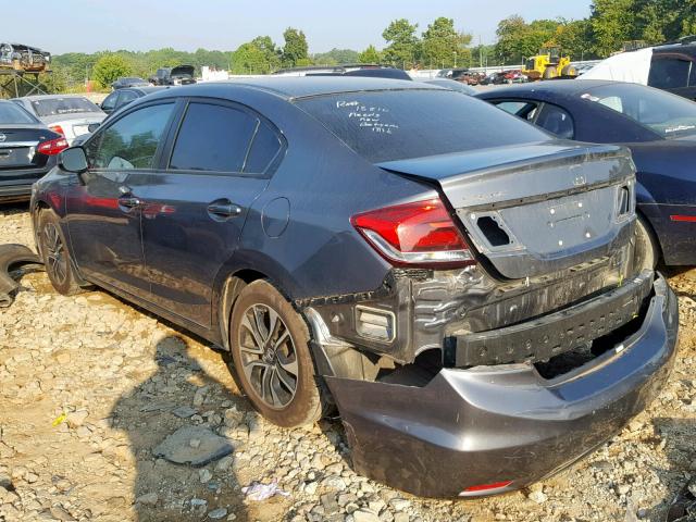 19XFB2F90DE024012 - 2013 HONDA CIVIC EXL 黑色 照片 3