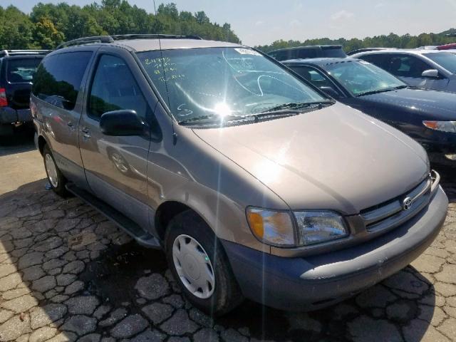 4T3ZF13C9WU037912 - 1998 TOYOTA SIENNA LE GOLD photo 1