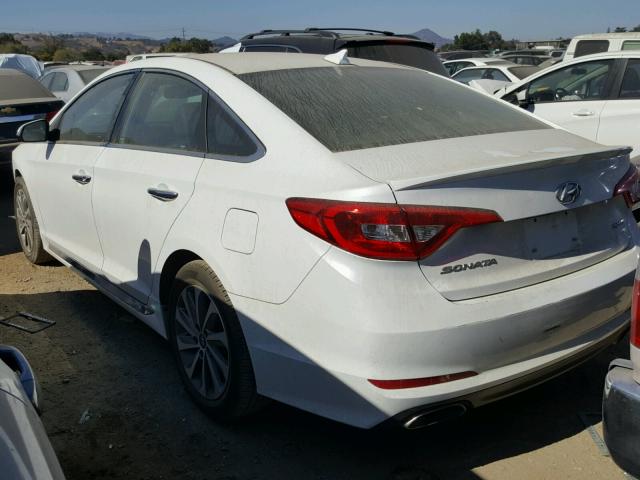 5NPE34AF5GH332391 - 2016 HYUNDAI SONATA SPO WHITE photo 3