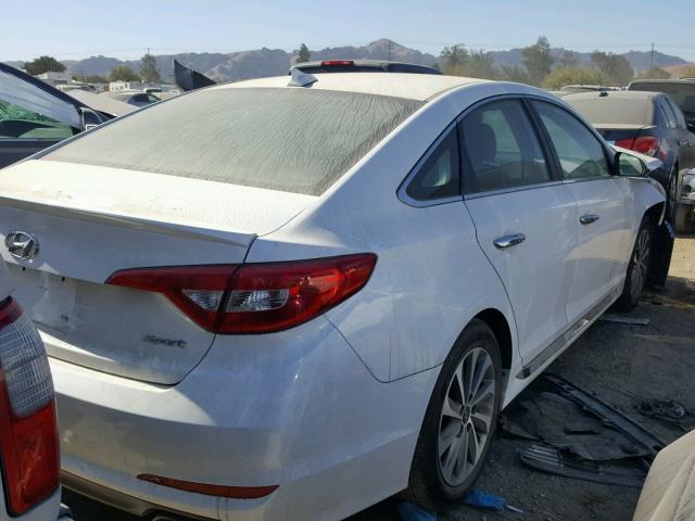 5NPE34AF5GH332391 - 2016 HYUNDAI SONATA SPO WHITE photo 4